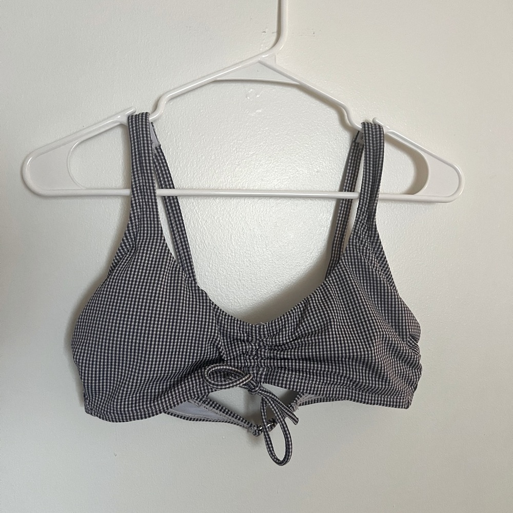 Plaid Bikini Top